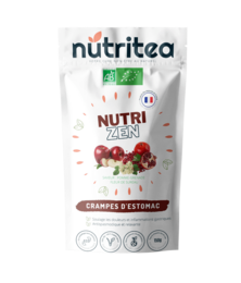 Organic tea for stomach cramps, made with natural ingredients. Contains chamomile, fennel, and peppermint to soothe digestive issues.