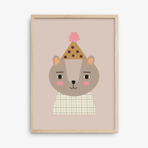 Baby beer Lorem poster, eco-papier en verpakking