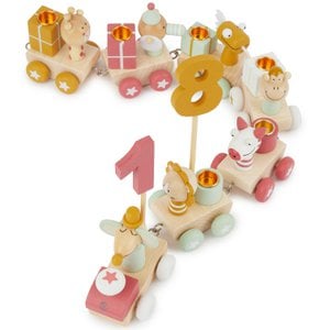 Birthday train wood Berry 0-99 years