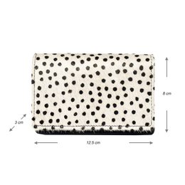 Ladies Wallet Black Leather RFID In 10 Prints