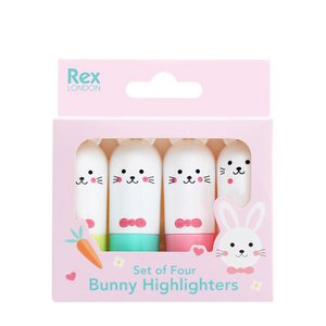 Mini highlighters (set of 4) - Bunny