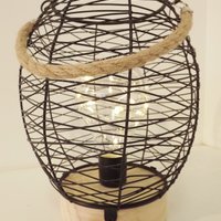 Spherical Wire Steel LED Light