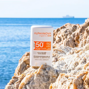 ALPHANOVA SUN BIO SPF 50+ Gesichts-SONNENSTICK – weiß