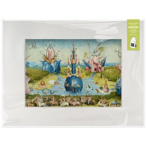 Gematteerde print met reproductie, XL, J.Bosch, The Garden of Earthly Delights