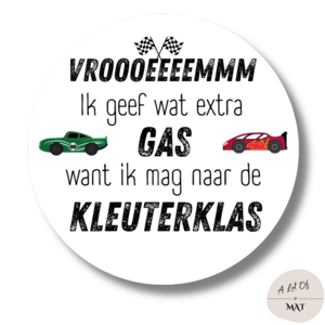Leckerli-Aufkleber | Ich gebe etwas mehr Gas | 20 Aufkleber pro Blatt
