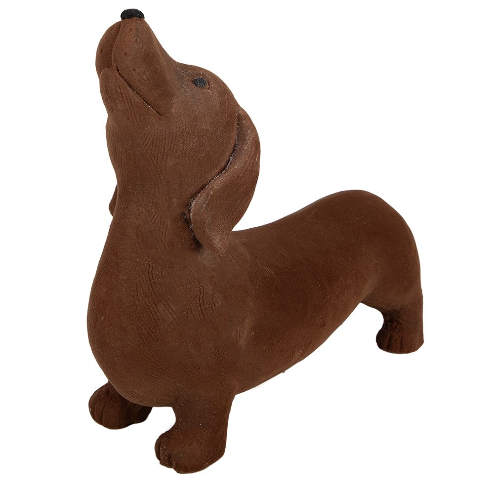Decoratie Beeld Hond 40x14x33 cm Bruin Keramisch materiaal Teckel