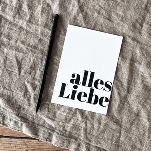 Postkarte | 350g | Alles Liebe