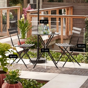 Garten-Bistro-Set Laurence Black
