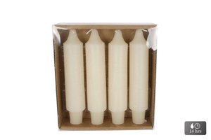 Tischkerze X4 Arkadisches Elfenbein 3x3x15cm