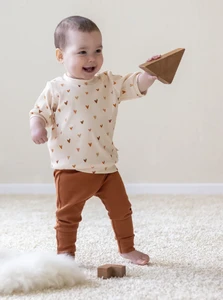 Broekje cognac rib fijn