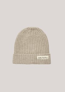 Klassische Strickmütze – Cappuccino