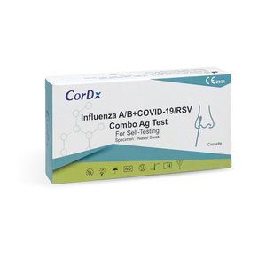 CorDx Combo-Selbsttest 4in1 SARS-CoV-2, Influenza A/B & RSV