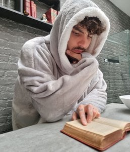 Sweat-Plaid Igloo Gris-Hoodie Cocooning XXL size