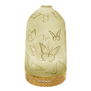 Aroma diffuser Ø 9x17 cm White Porcelain Butterflies