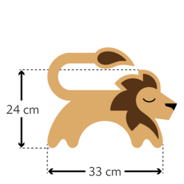 Bio-Körnerkissen für die Mikrowelle, aus 100% Naturmaterialien, Wärmekissen für den Nacken, Löwe