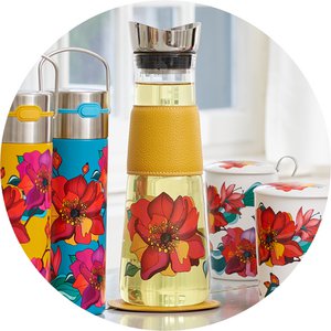 glass carafe EVE "Poppy"