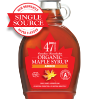 SINGLE SOURCE Organic Maple Syrup, Canada Grade A, amber, rich - 250g