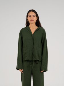 Grinch Green Linen Shirt