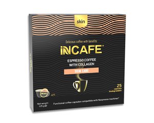 iNCAFE SKIN espresso coffee, 25 Nespresso comp. capsules