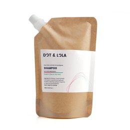 Refill pouch for Balance Shampoo, a gentle, sulfate-free shampoo formulated to balance and nourish hair. The pouch is made of recyclable materials and designed for refilling the original Balance Shampoo bottle.