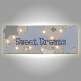 Toile Lumineuse Led Grandes Étoiles