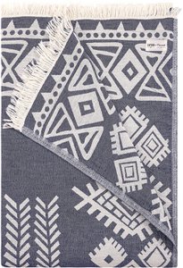 XXL Strandtuch 100% Baumwolle 220x180cm Nomade Deep Sea