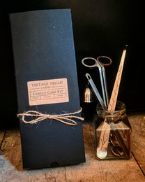 Candle Care Kit - Includes wick trimmer, scissors, and twine for maintaining candles.