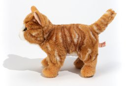 Cat standing red mackerel 20 cm - plush toys - soft toys