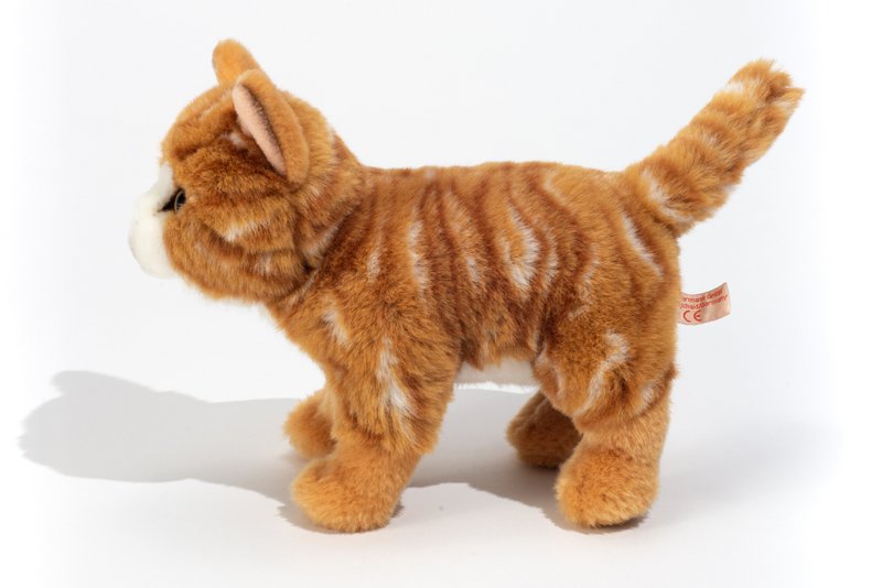 Cat standing red mackerel 20 cm - plush toys - soft toys