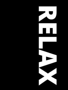 Garden poster black and white RELAX