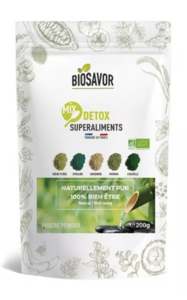 MIX DETOX EN POUDRE - 200G - COMPLÉMENT ALIMENTAIRE