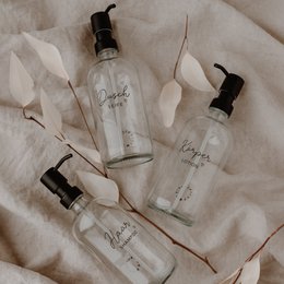 Soap dispenser hair shampoo transparent 500ml (PU = 6 pieces)