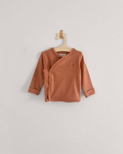 Wickel-T-Shirt Cognac