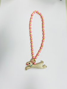 Halskette Hase weiß