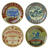 Set of 4 Classic Camembert Canape Plates