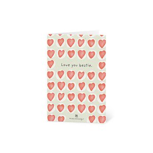 Grußkarte - Love you bestie