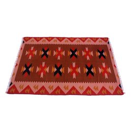 Vintage Handmade Robin Red Kilim Rug