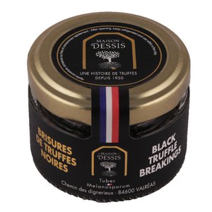 Broken black truffles