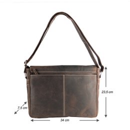 Umhängetasche Damen - Umhängetasche Herren - Umhängetasche Leder - Briefträgertasche Leder - 3 verschiedene Lederfarben