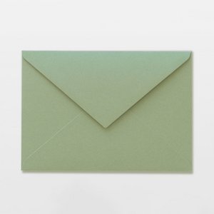 Green envelope C6 made from sustainable paper, FSC certified