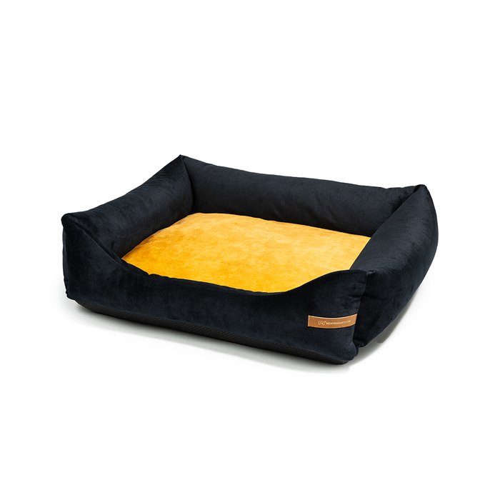 Schwarzes Hundebett "Otto" mit orthopdischer Matratze Online-Grohandel |  Orderchamp