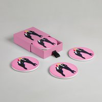 Ketch & Mout Set mit 4 Keramikuntersetzern