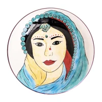 Bord India Ø 22 cm Women of the World