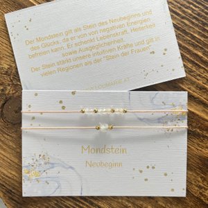 Bracelet set moonstone