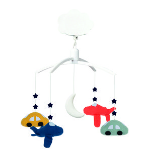 Musical Mobile Cars and Airplanes - Organic Cotton Multicolor