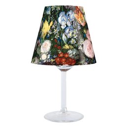 Baroque floral lampshade with vibrant colors, intricate patterns, and a classic style. Suitable for adding a touch of elegance to any room.