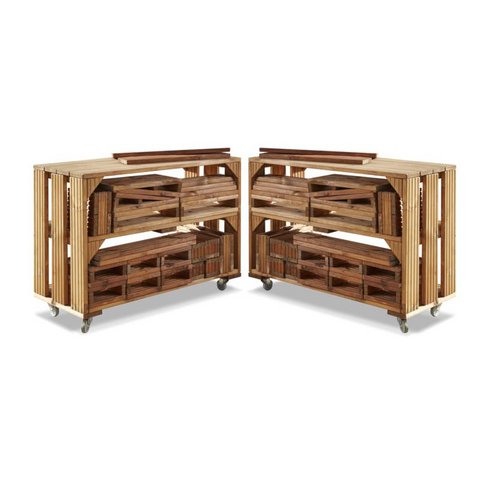 Cozy block trolleys construction set with 50 blocks - creative toys