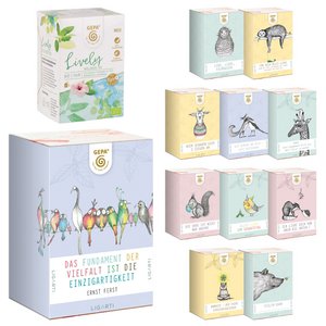 Organic Lively Wellness tea with Ligarti motif of your choice