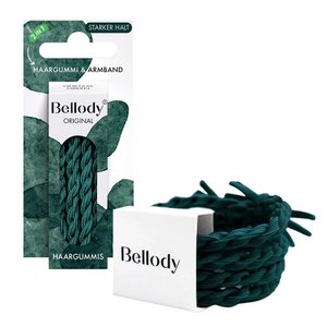 Hair Ties Green - Bellody®(4 pcs.) - Stylish braided hair ties