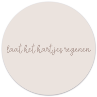 Wall circle kids heart rain